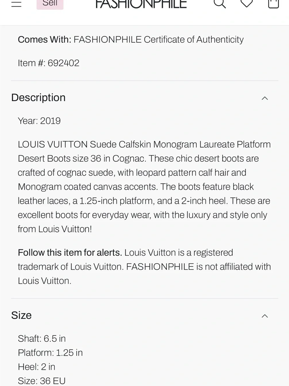 Louis Vuitton Laureate boots